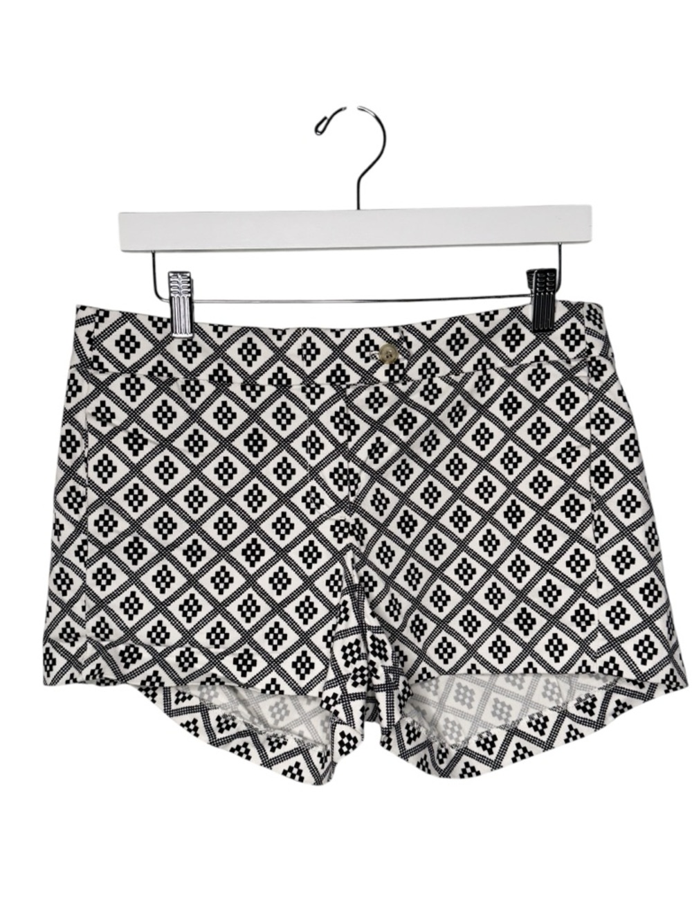 J. Crew Black and White Print Shorts Size 8